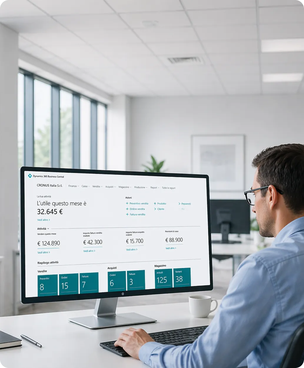 Microsoft Business Central per il manifatturiero